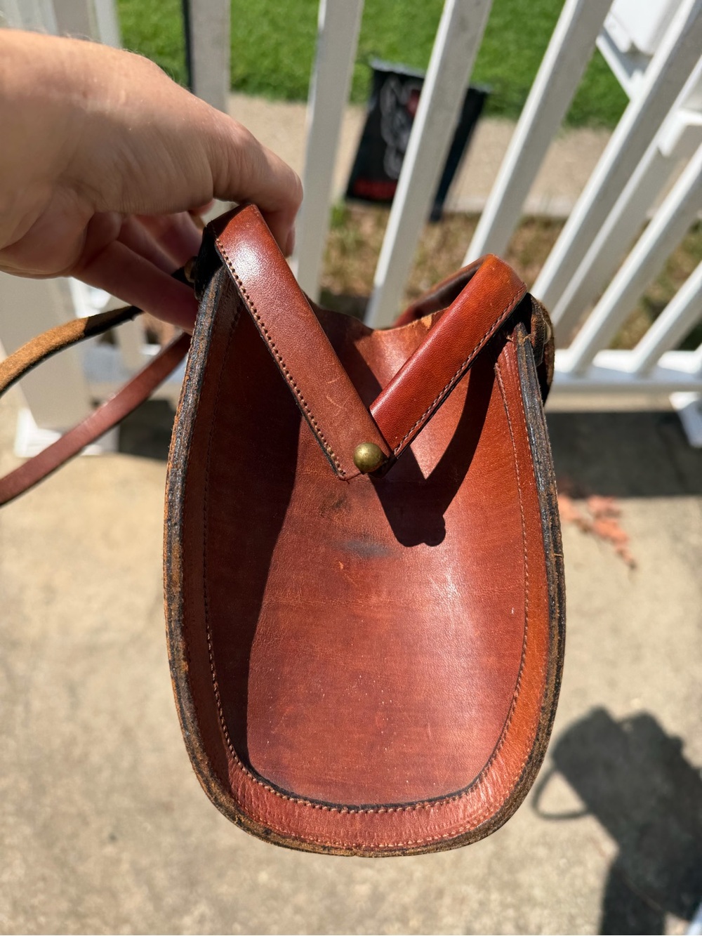 👜✨🤎 Rare Authentic Vintage 1970 John Romain Brown Leather Doctor Handbag 🤎✨👜 - Picture 11 of 16